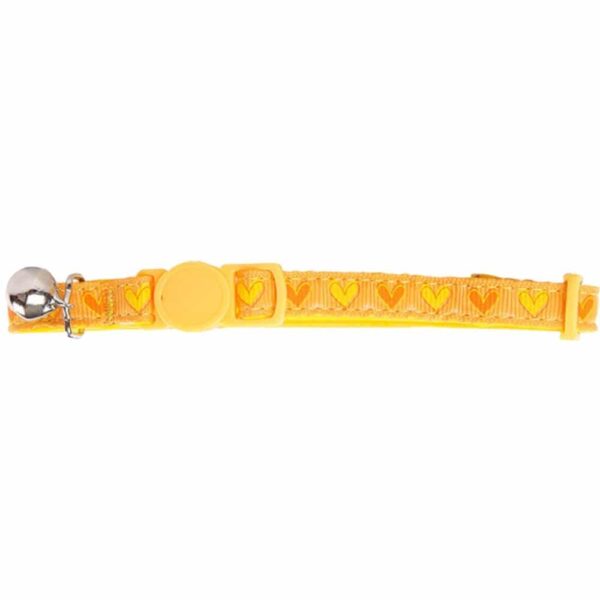 Pawise Collar Gato Diseño Amarillo Corazones - Imagen 1
