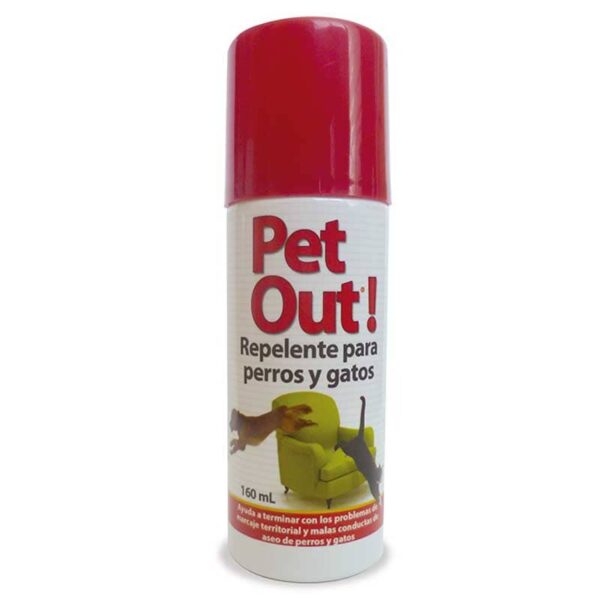 Pet Out Spray Repelente Interiores  Perro Gato 160ml - Imagen 1