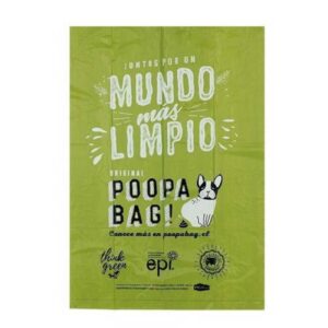Poopa Bag Pack Bolsas Biodegradables 10 Rollos + Bolsito - Imagen 2