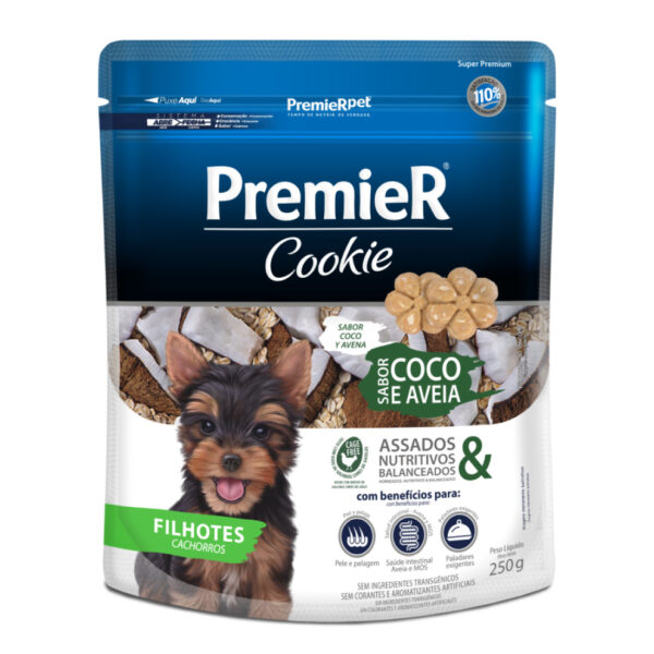 Premier Cookie Cachorros Coco y Avena 250gr - Imagen 1