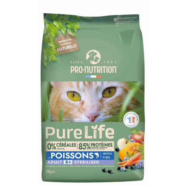 Pure Life Sterilized Cat 8+ 2Kg - Imagen 1