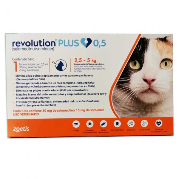 Revolution Plus Pipeta Gato 2.5 a 5Kg - Imagen 1
