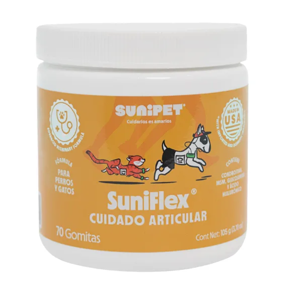 SuniFlex Masticable Articulaciones Perros Gatos 70 Gomitas - Imagen 1
