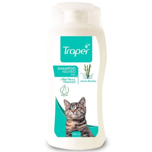 Traper Shampoo Neutro Hipoalergenico Gato 260ml - Imagen 1