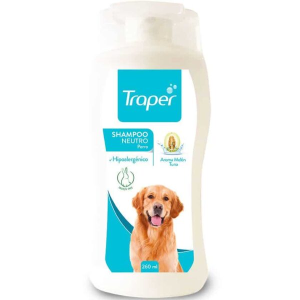 Traper Shampoo Neutro Hipoalergenico Perro 260ml - Imagen 1
