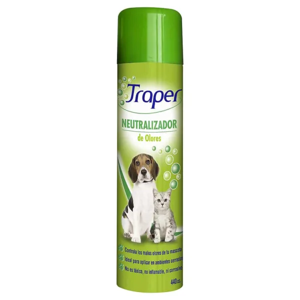 Traper Spray Neutralizador de Olores Mascotas 440cc - Imagen 1