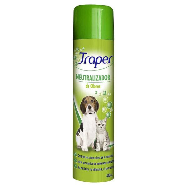 Traper Spray Neutralizador de Olores Mascotas 440cc - Imagen 1