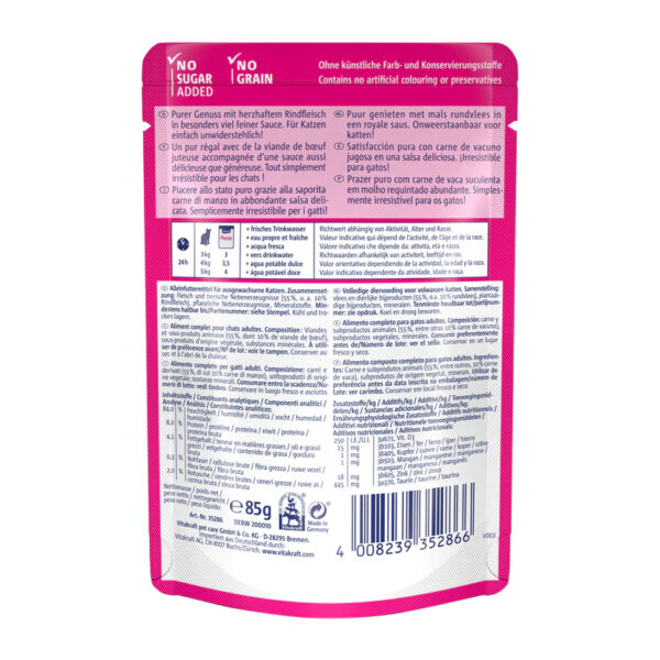 Vitakraft Poesi Delice Gato Sabor Carne 85gr - Imagen 2