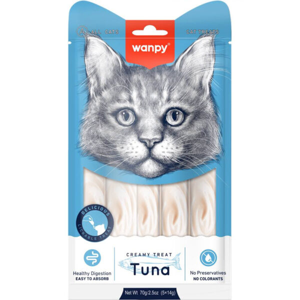 Wanpy Cat Creamy Tuna (Cremoso De Atún ) 70Gr - Imagen 1