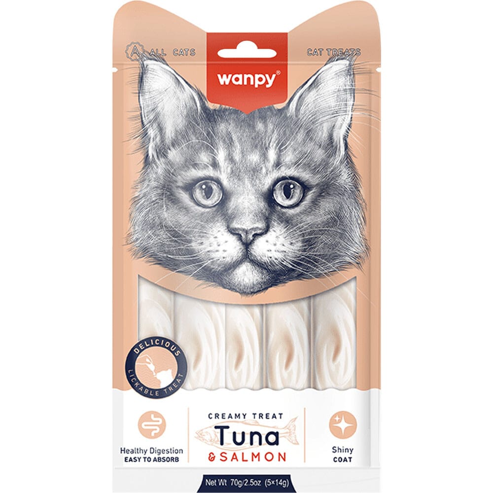 wanpy-cat-creamy-chicken-cremoso-de-pollo-70gr-6.jpg Wanpy Cat Creamy Tuna & Salmon (Cremoso De Atún & Salmón) 70Gr - Imagen 1