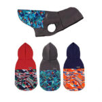 Wonder Dog Parka Rain Impermeable Respirable Gris/Rojo Small - Imagen 2